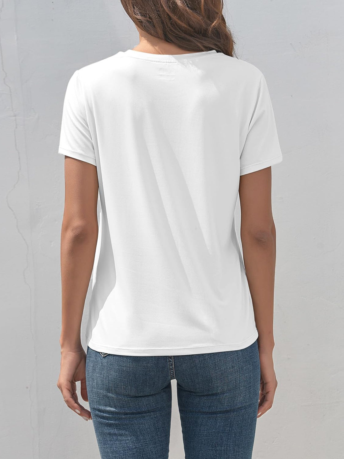 MAÑANA SERA BONITA Letter Graphic Round Neck Short Sleeve T-Shirt