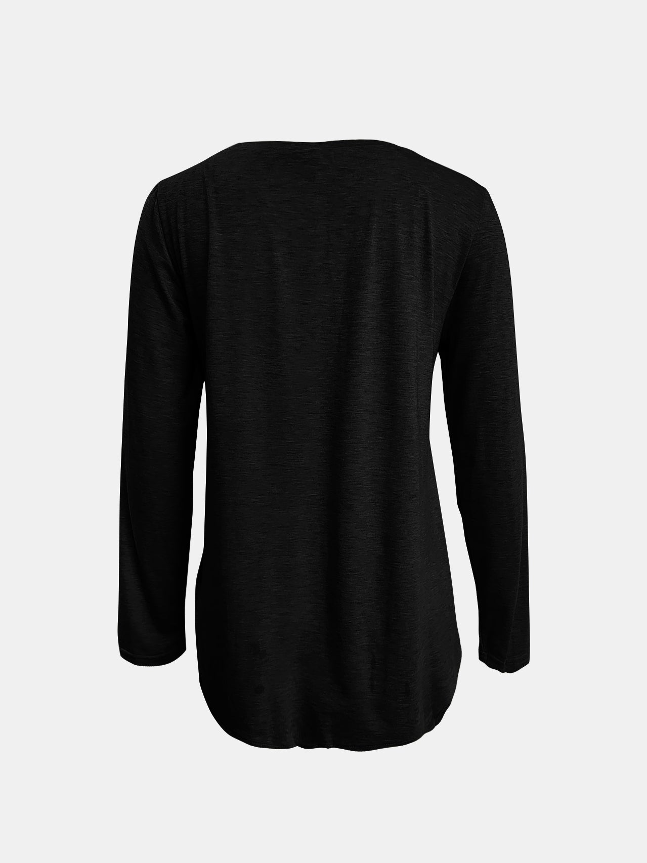 Full Size Reindeer MERRY CHRISTMAS Round Neck Long Sleeve T-Shirt