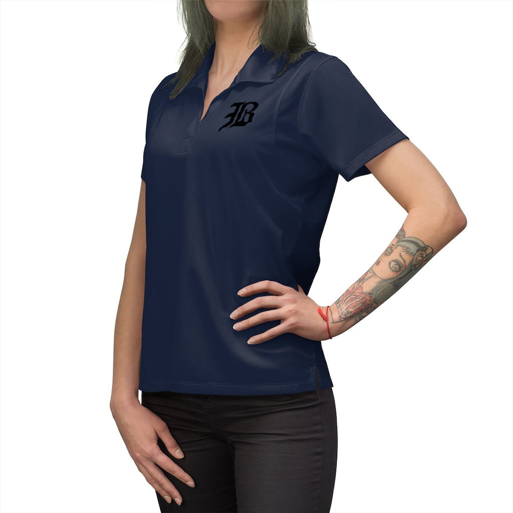 Women's Polo Shirt Black "B"