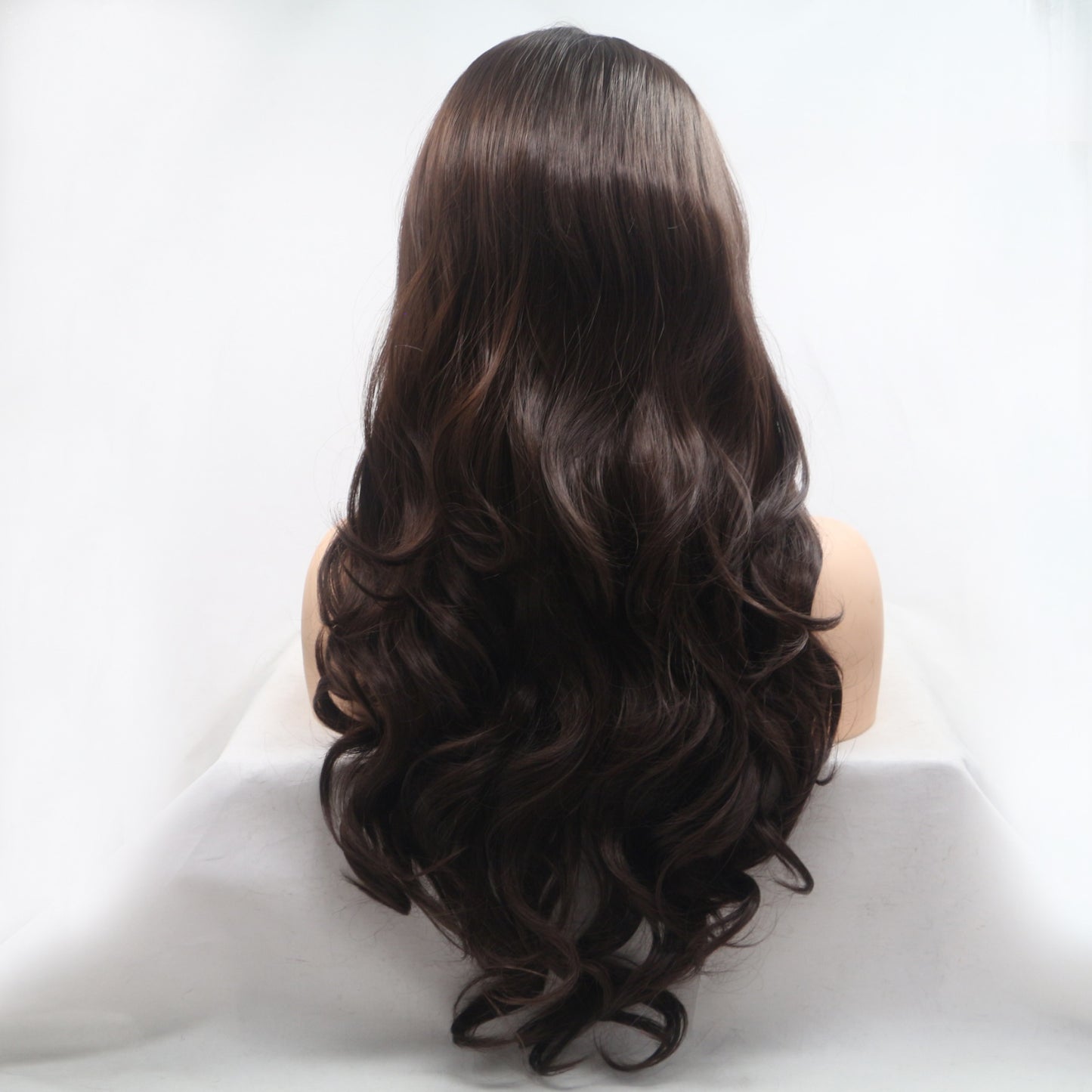 SHOMI 13*3" Lace Front Wigs Synthetic Long Wavy 24" 130% Density