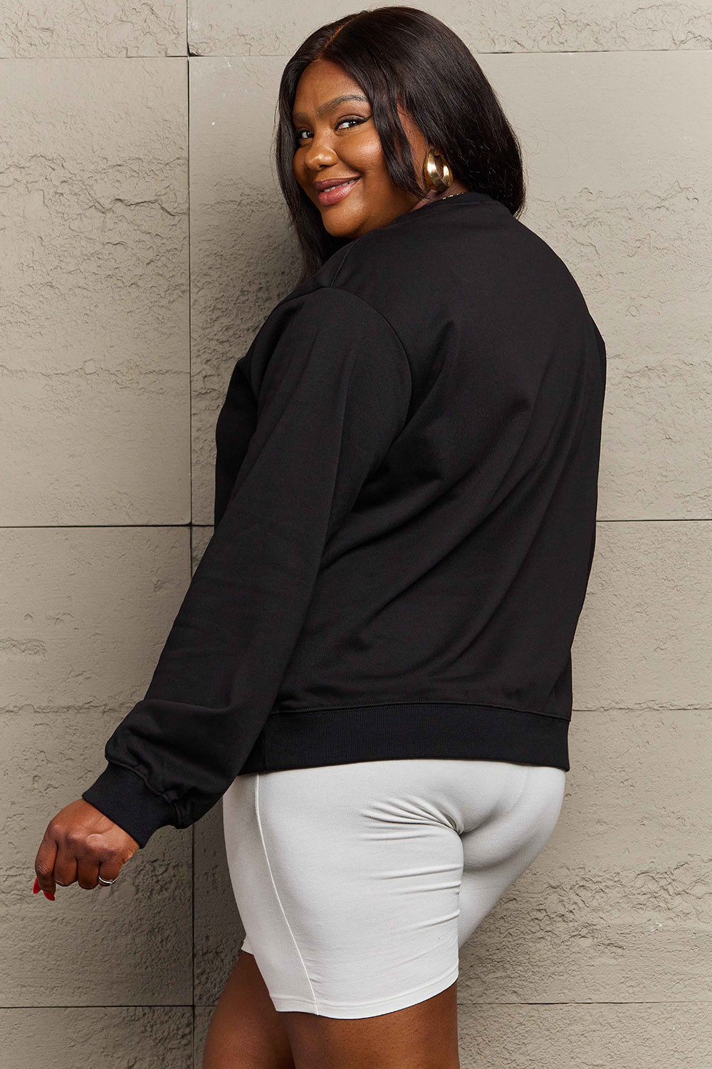 Game Day Simply Love Full Size Drop Shoulder Graphic Sweatshirt