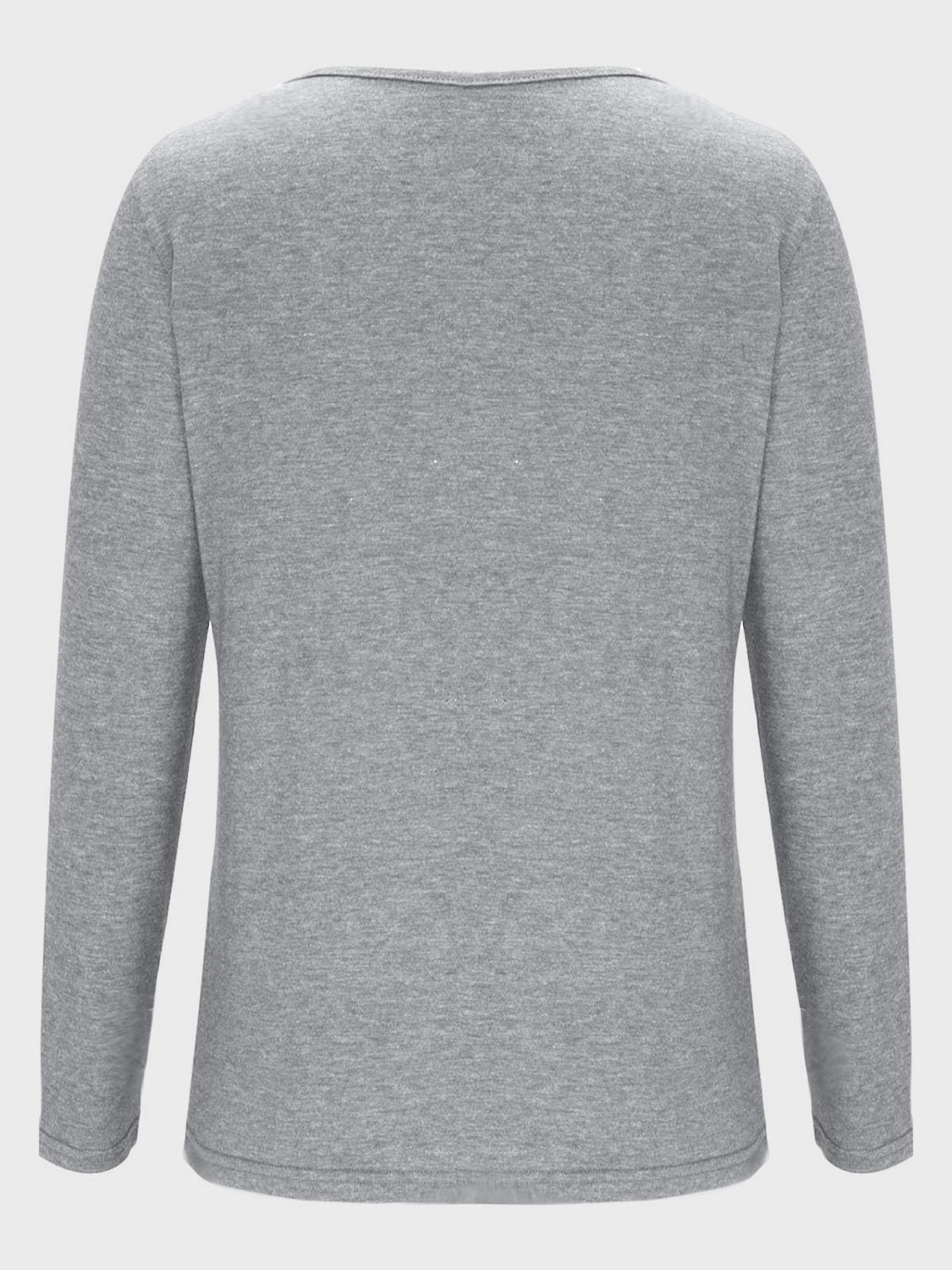 Crisscross V-Neck Long Sleeve T-Shirt