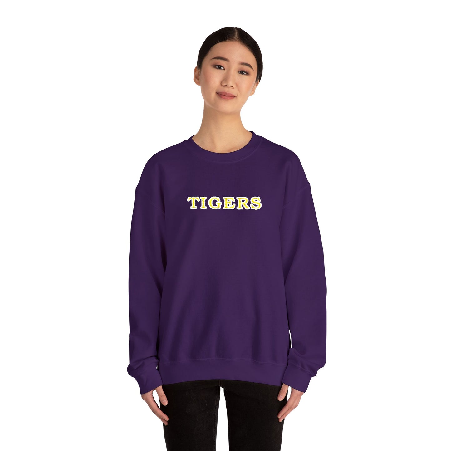 TIGERS Embroidered Heavy Blend™ Crewneck Sweatshirt