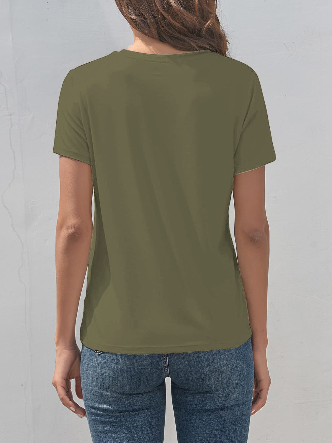 MAÑANA SERA BONITA Letter Graphic Round Neck Short Sleeve T-Shirt