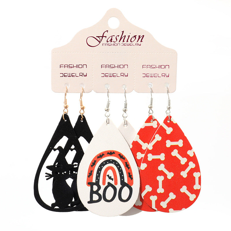 Halloween Teardrop Shape Dangle Earrings