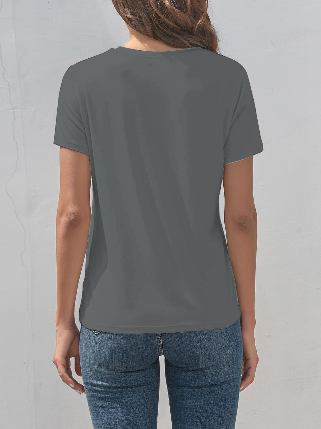 MAÑANA SERA BONITA Letter Graphic Round Neck Short Sleeve T-Shirt