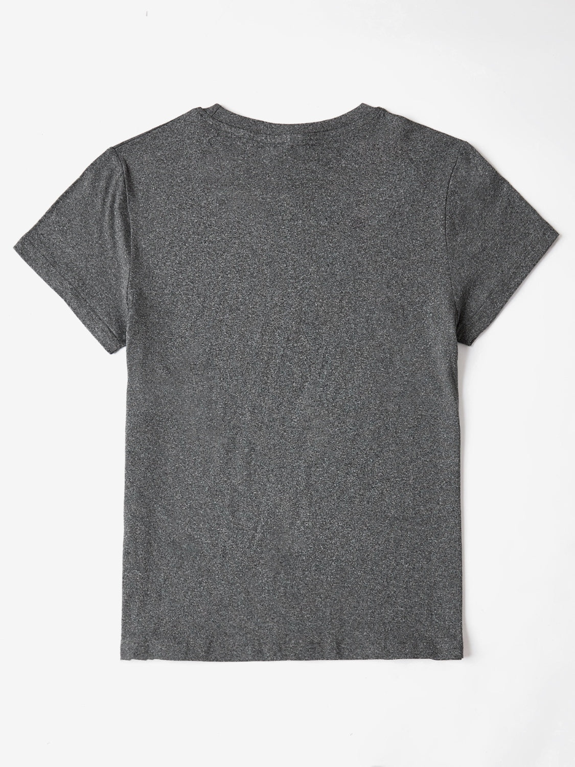 Make Heaven Crowded Letter Round Neck Short Sleeve T-Shirt