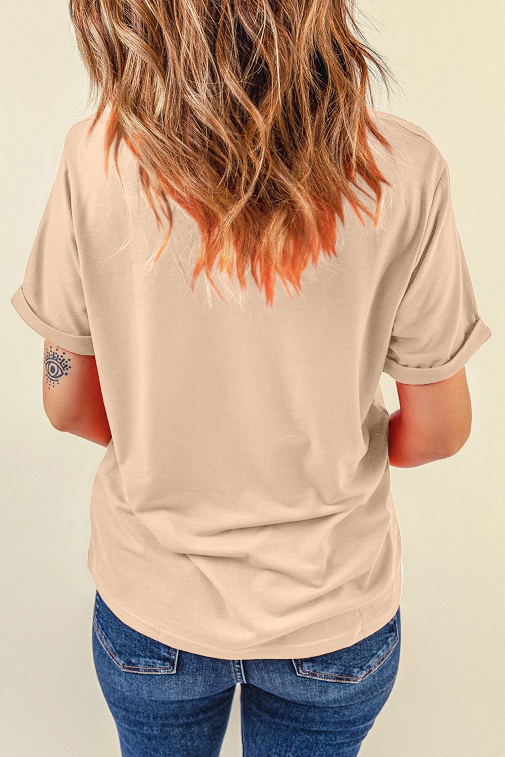 RODEO RIDE 'EM COWBOY Cowboy Graphic Round Neck Short Sleeve T-Shirt