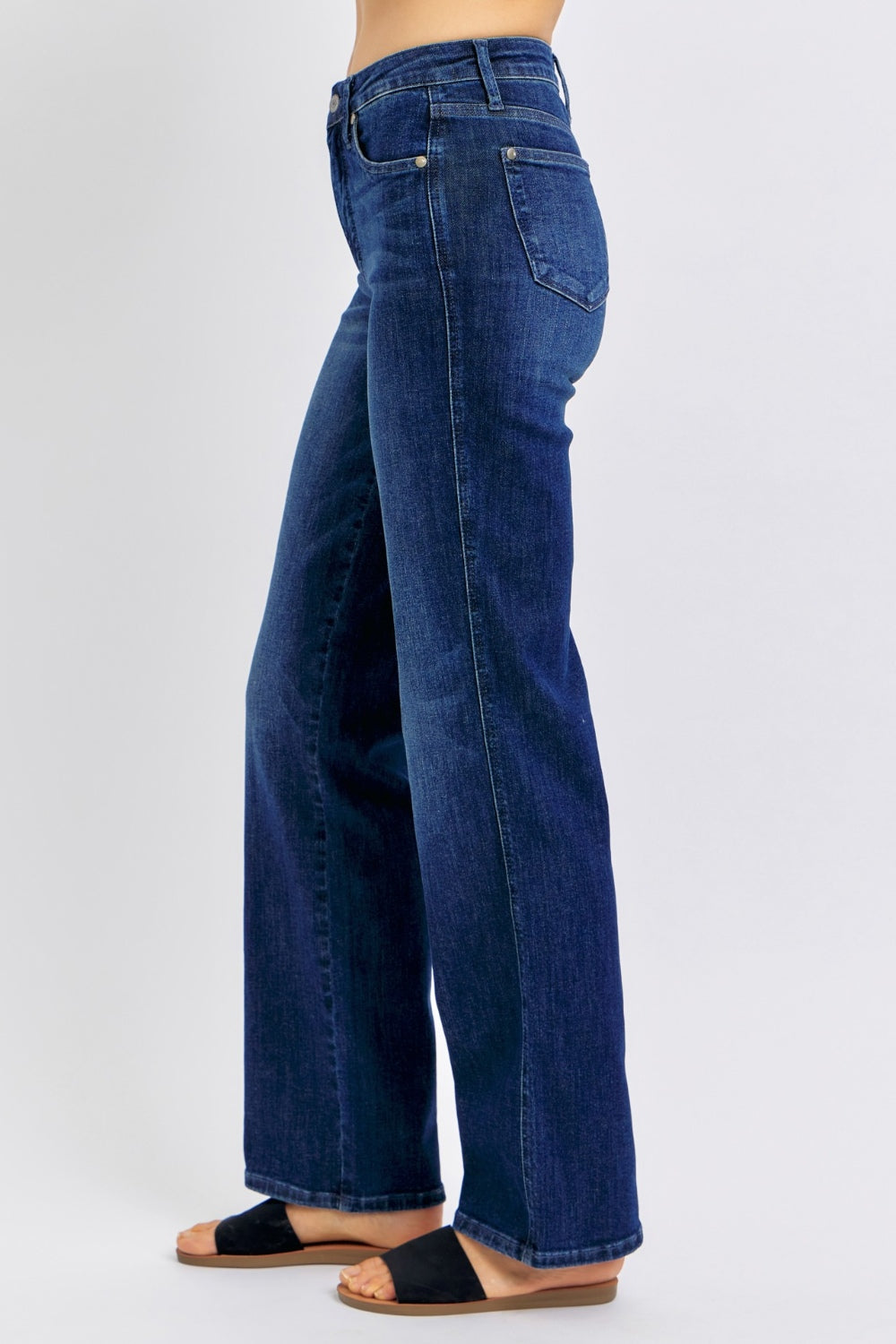 Judy Blue Full Size High Waist Tummy Control Straight Jeans