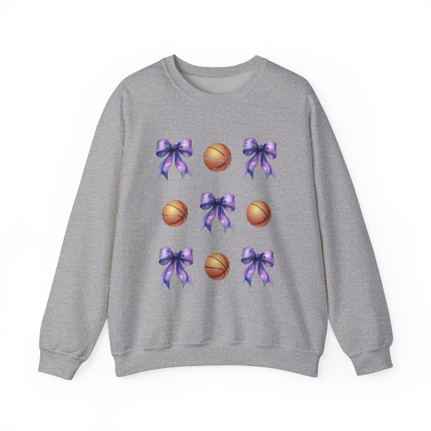 Basketball & Bows Heavy Blend™ Crewneck Sweatshirt