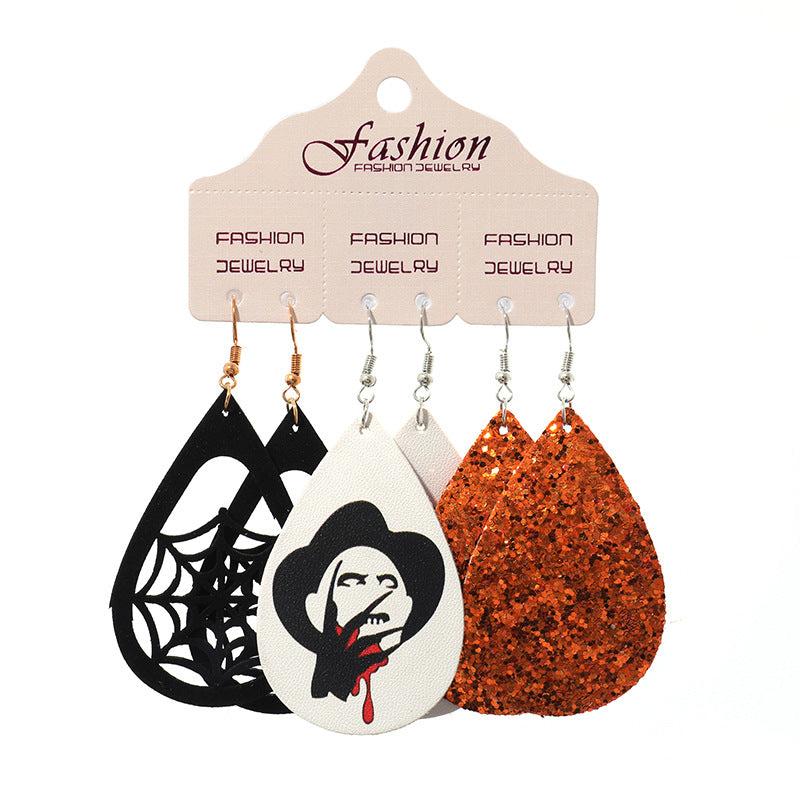 Halloween Teardrop Shape Dangle Earrings