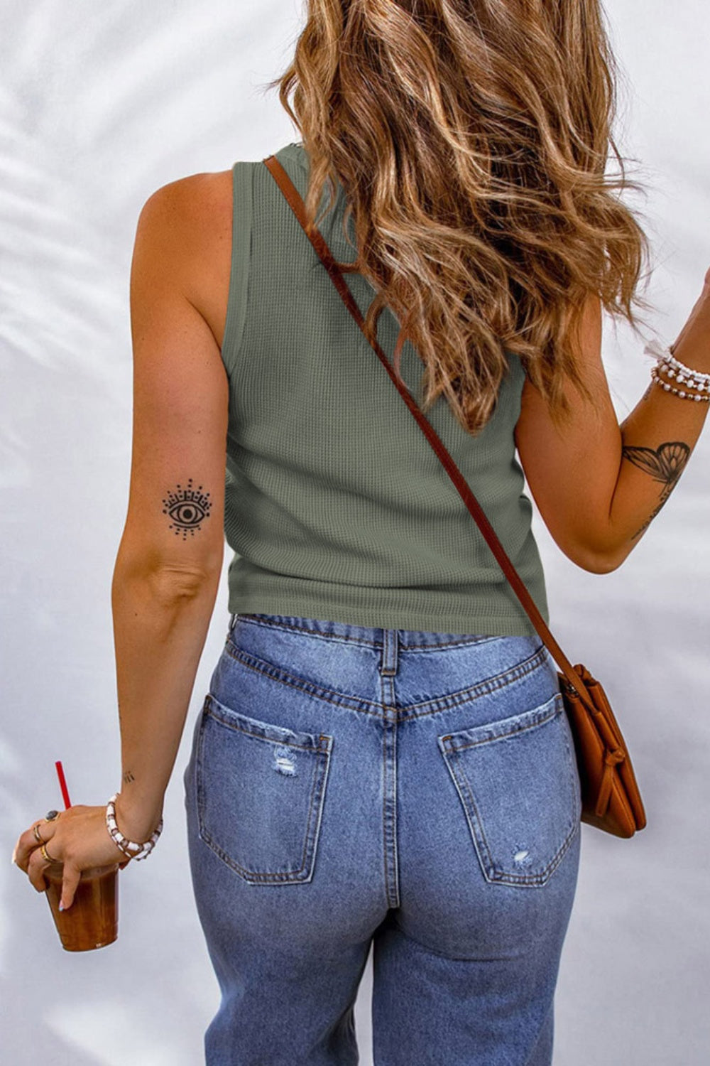 FAM-FAM Scoop Neck Wide Strap Tank