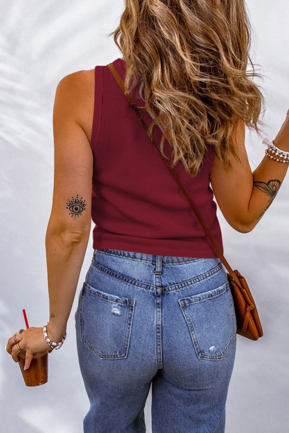 FAM-FAM Scoop Neck Wide Strap Tank