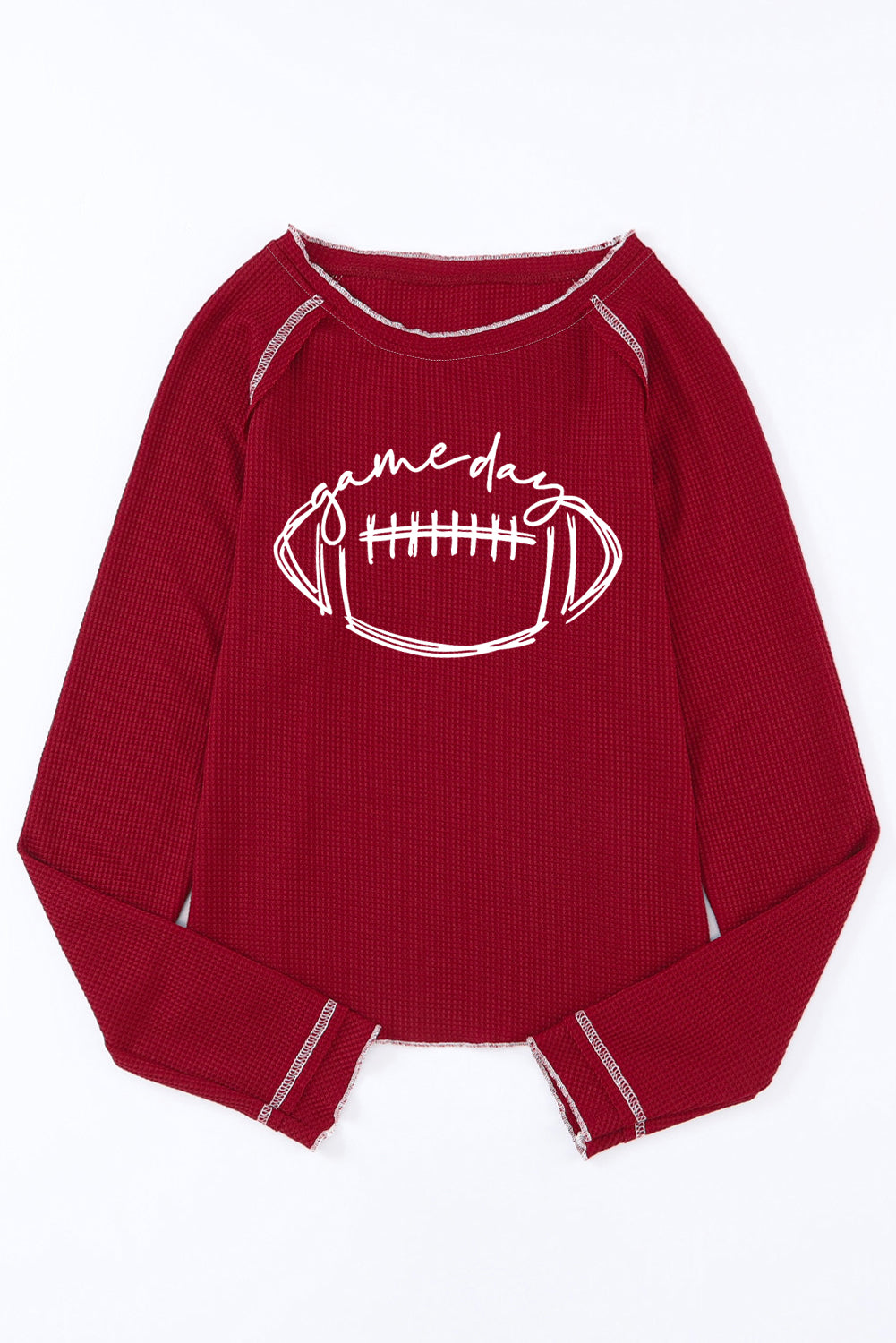 GAMEDAY Football Round Neck Long Sleeve Sweatshirt