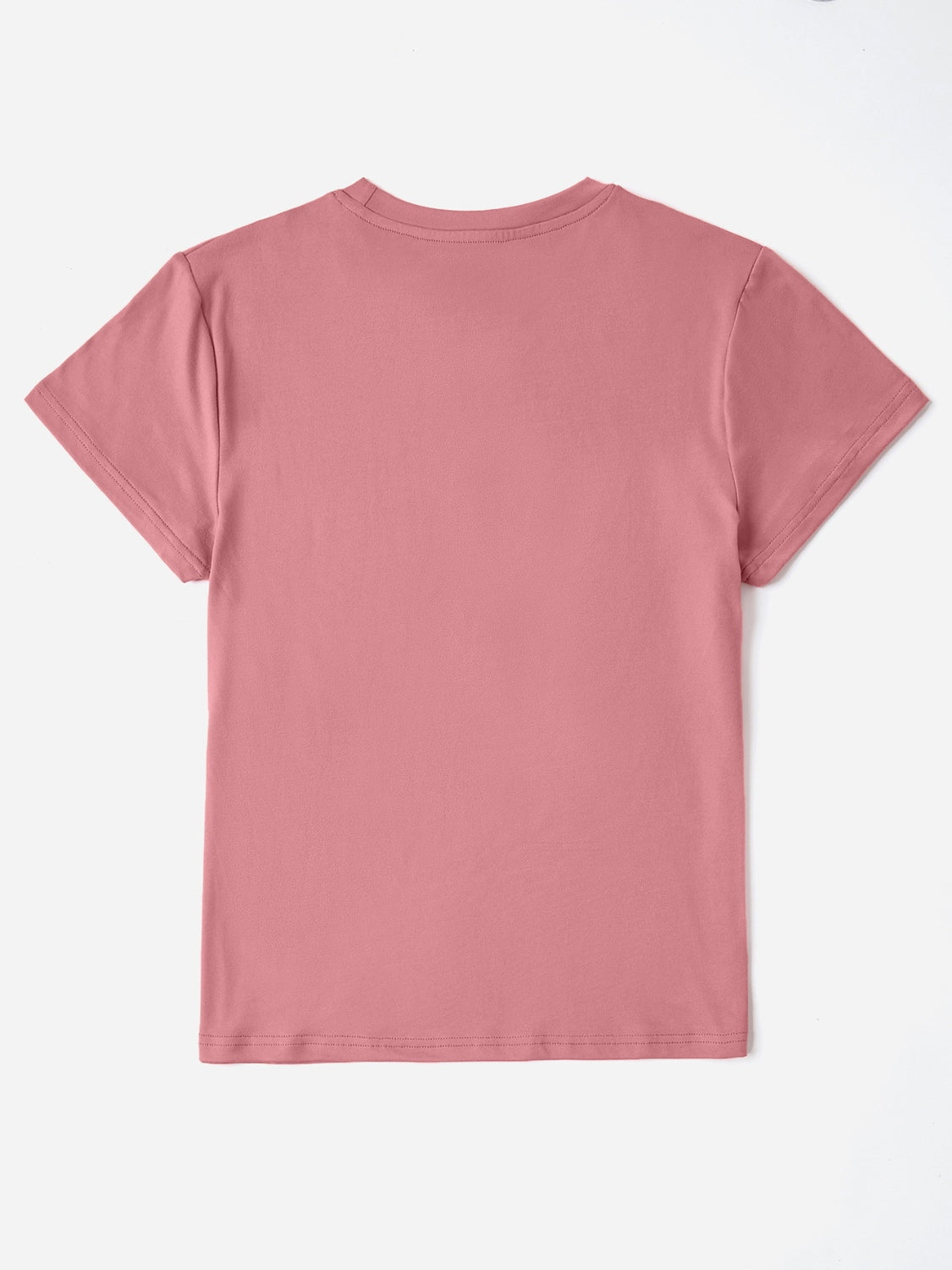 Make Heaven Crowded Letter Round Neck Short Sleeve T-Shirt