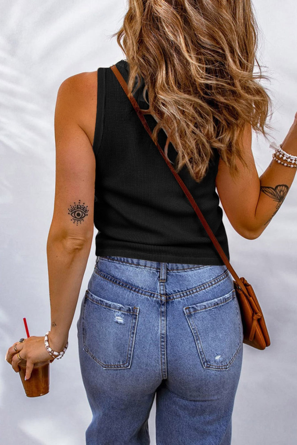 FAM-FAM Scoop Neck Wide Strap Tank