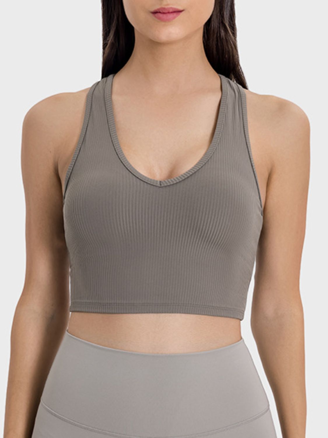 Scoop Neck Wide Strap Active Tank