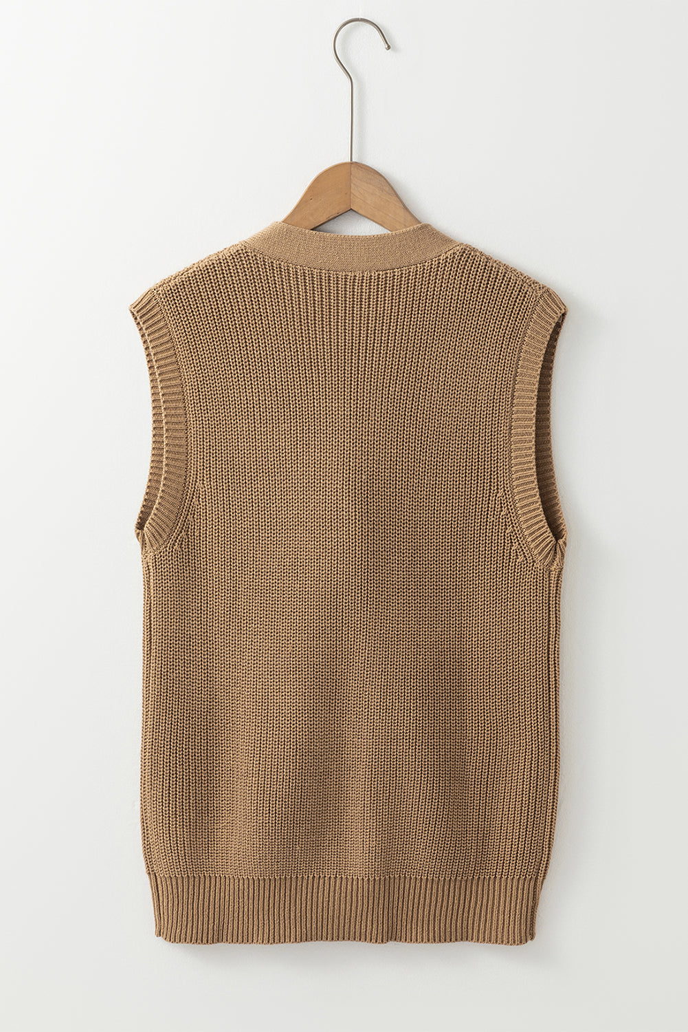 Button Up V-Neck Sweater Vest