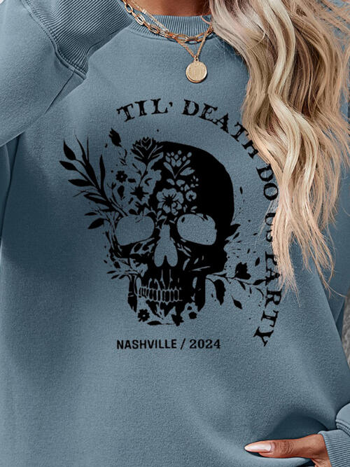 Till Death Do Us Party Nashville 2024 Graphic Round Neck Dropped Shoulder Sweatshirt