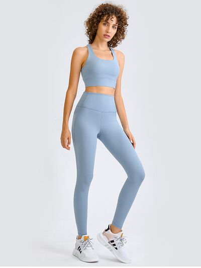 Double Take Square Neck Racerback Cropped Tank