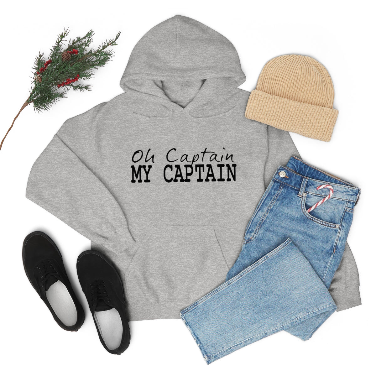 Oh Captain My Captain Adult Unisex Hoodie