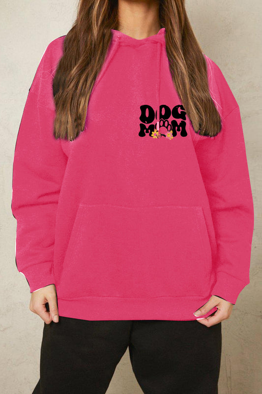 Simply Love Simply Love Full Size DOG MOM Graphic Hoodie