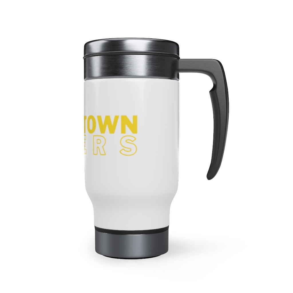 Bardstown Tigers Stainless Steel Travel Mug with Handle, 14oz