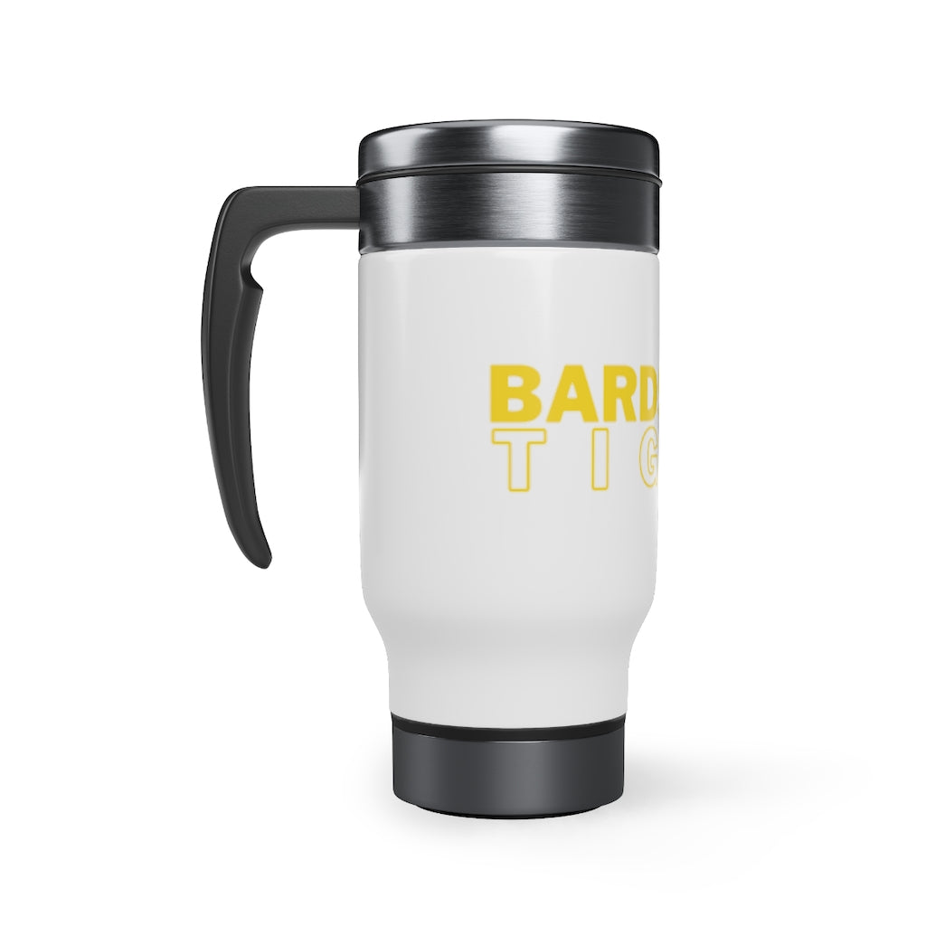 Bardstown Tigers Stainless Steel Travel Mug with Handle, 14oz