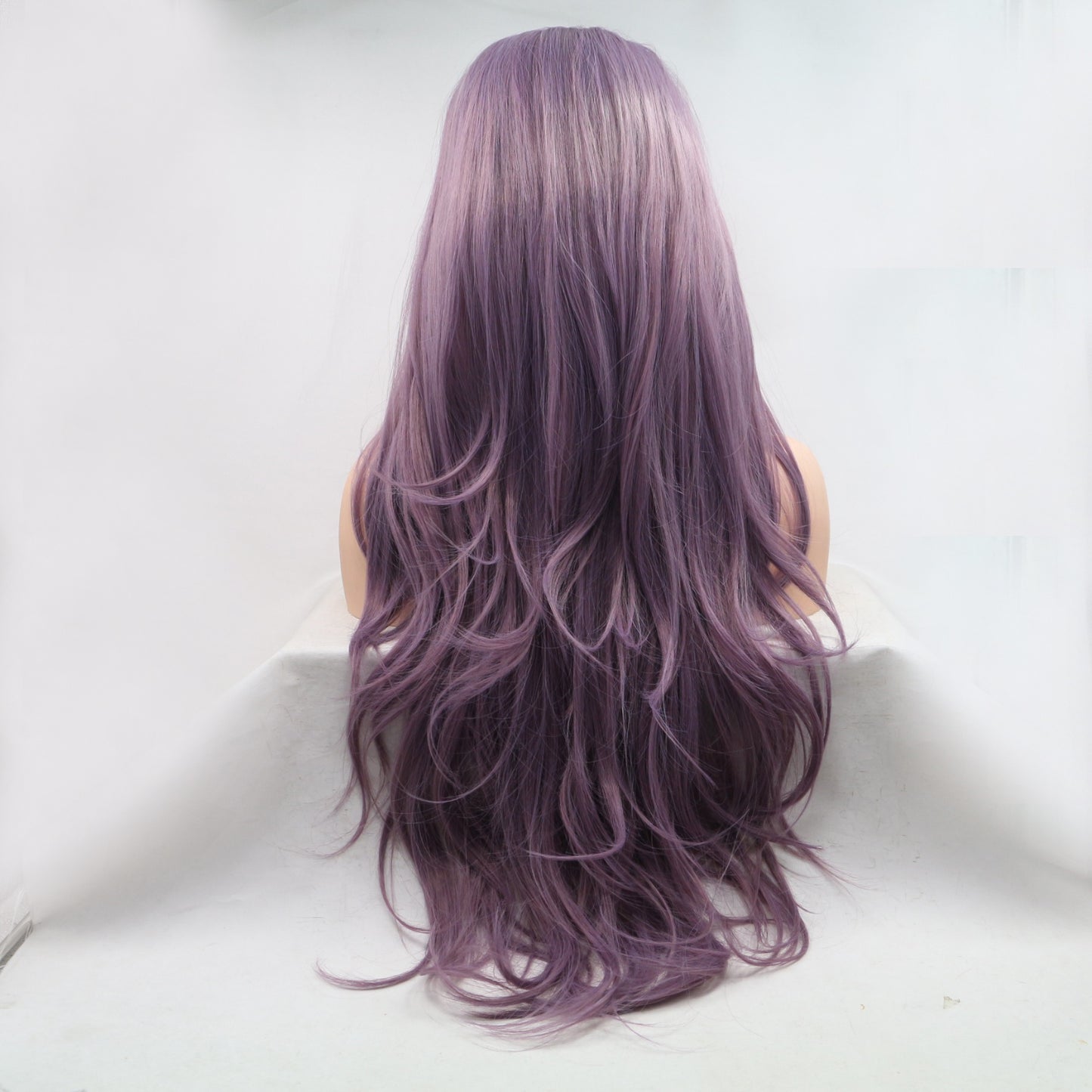 SHOMI 13*3" Lace Front Wigs Synthetic Long Wavy 24" 130% Density