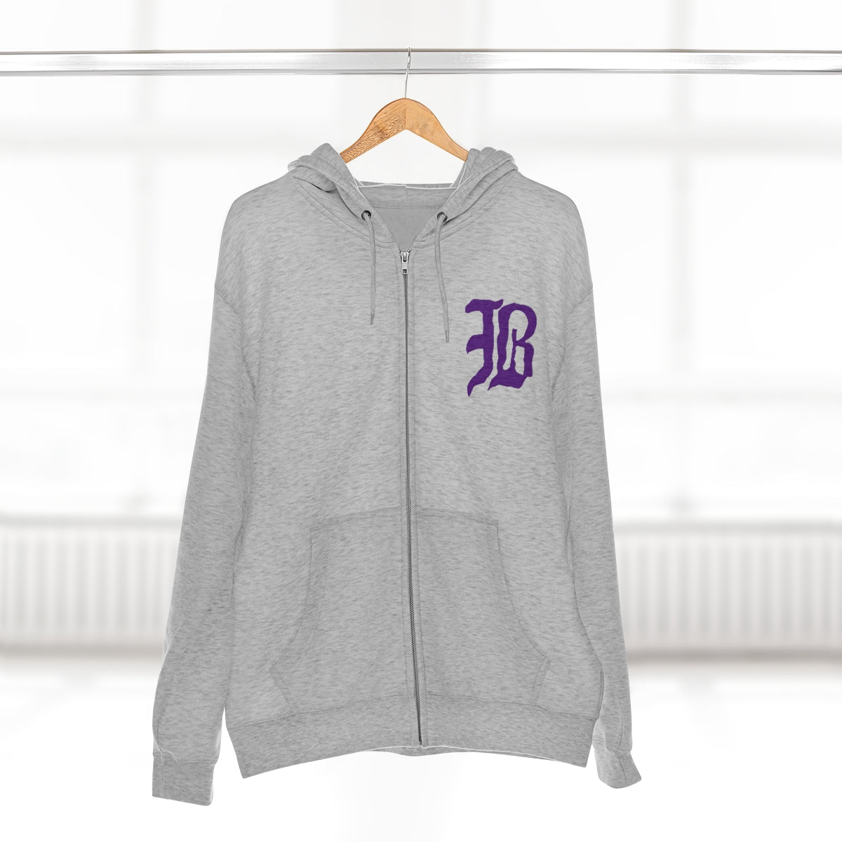 Bardstown "B" with Tiger Unisex Premium Full Zip Hoodie