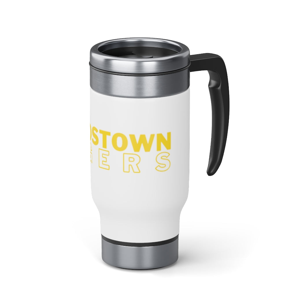 Bardstown Tigers Stainless Steel Travel Mug with Handle, 14oz