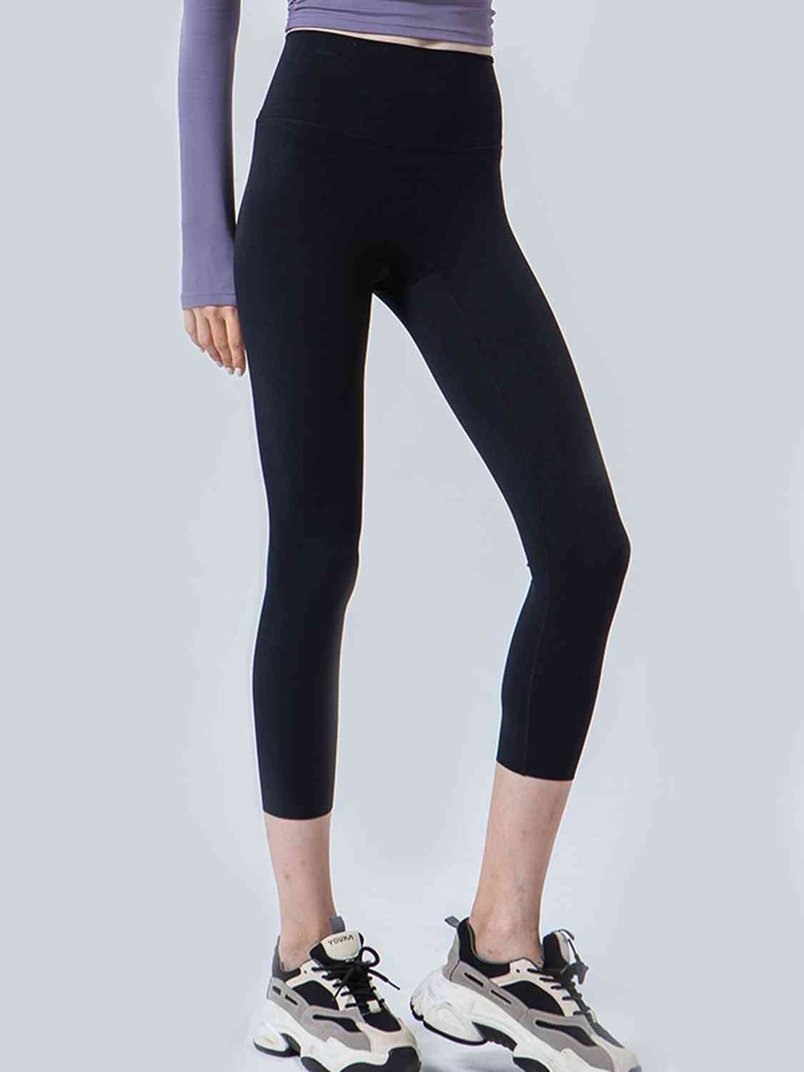 F.S. Lu Wide Waistband Cropped Sports Leggings