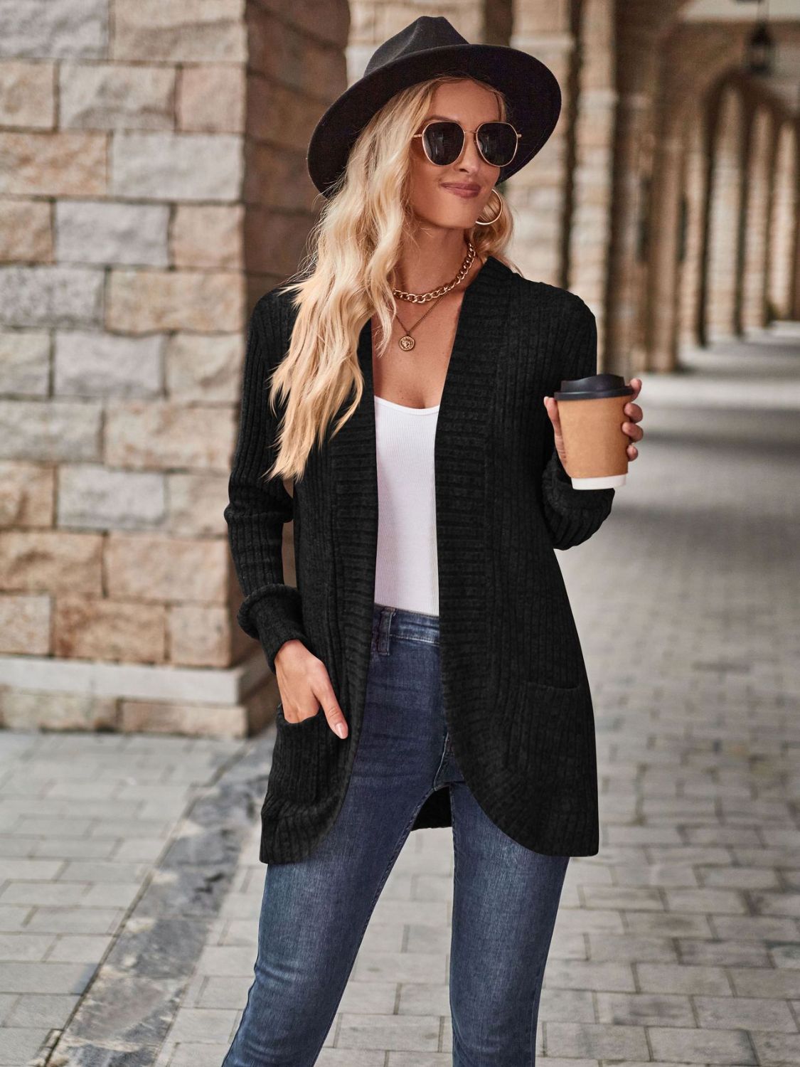 Lamy Open Front Cardigan with Pockets