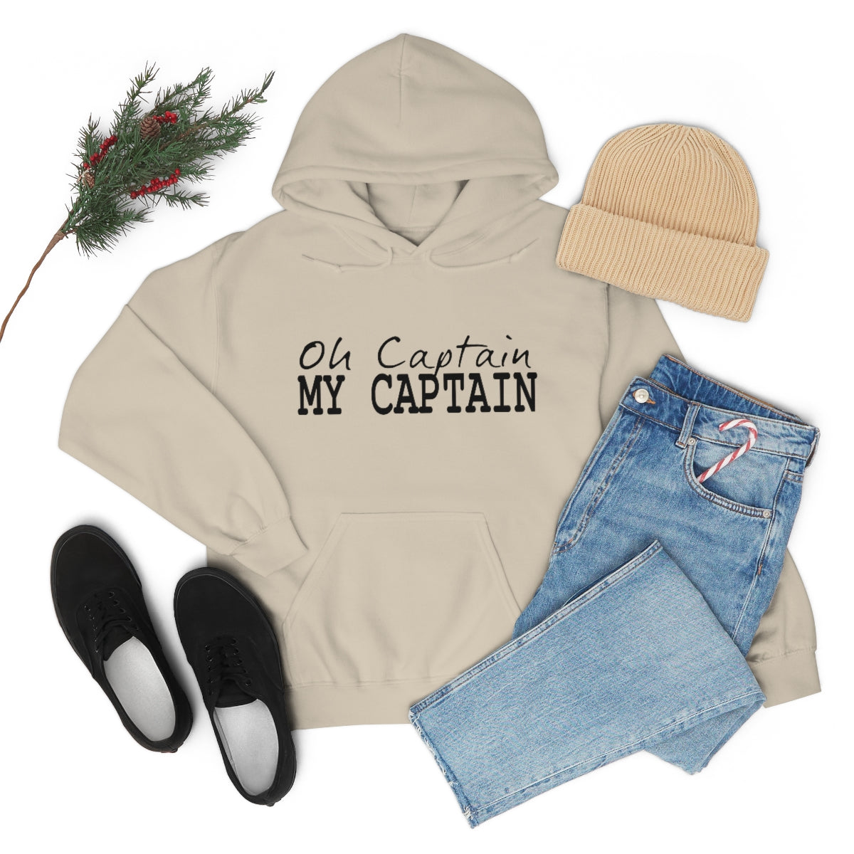 Oh Captain My Captain Adult Unisex Hoodie