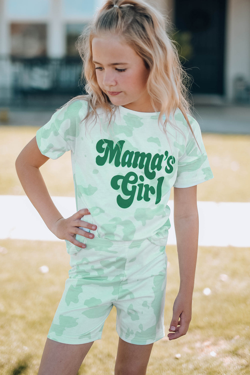 MAMA'S Girl Printed Letter Graphic Tee Shirt