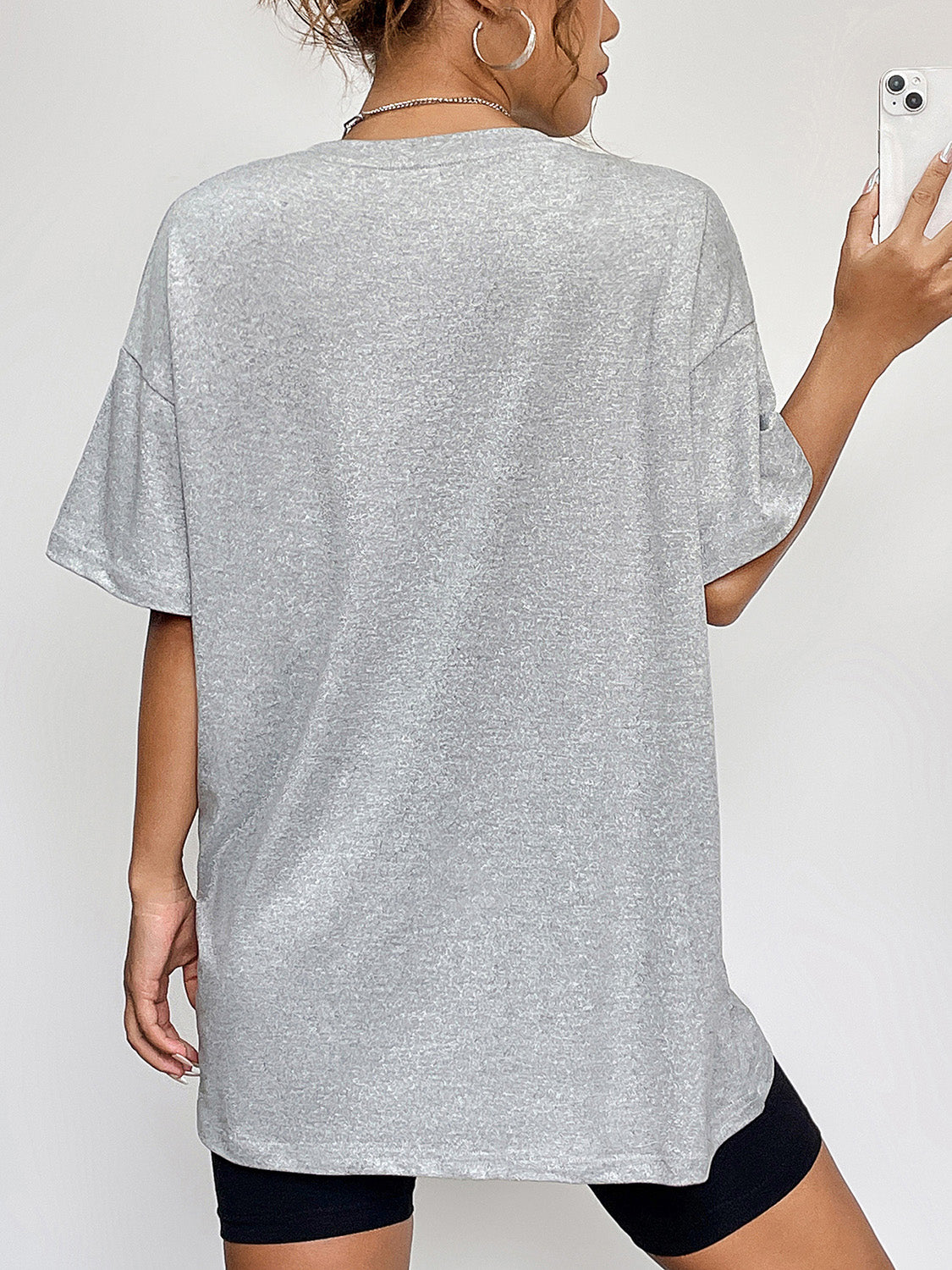 Kinda Emotional Kinda Emotionless Skull Round Neck Short Sleeve Graphic T-Shirt