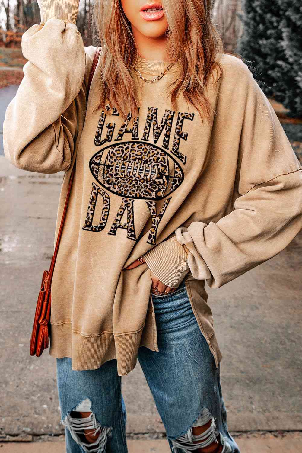 GAME DAY Football Graphic Sweatshirt