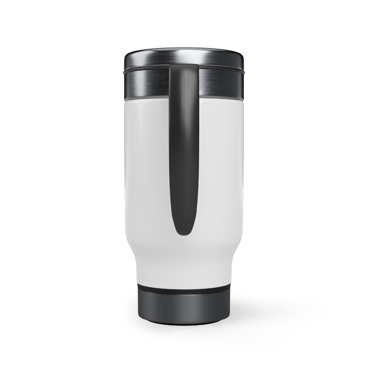 There's a Dog in Heaven who has a piece of my Heart Stainless Steel Travel Mug with Handle, 14oz