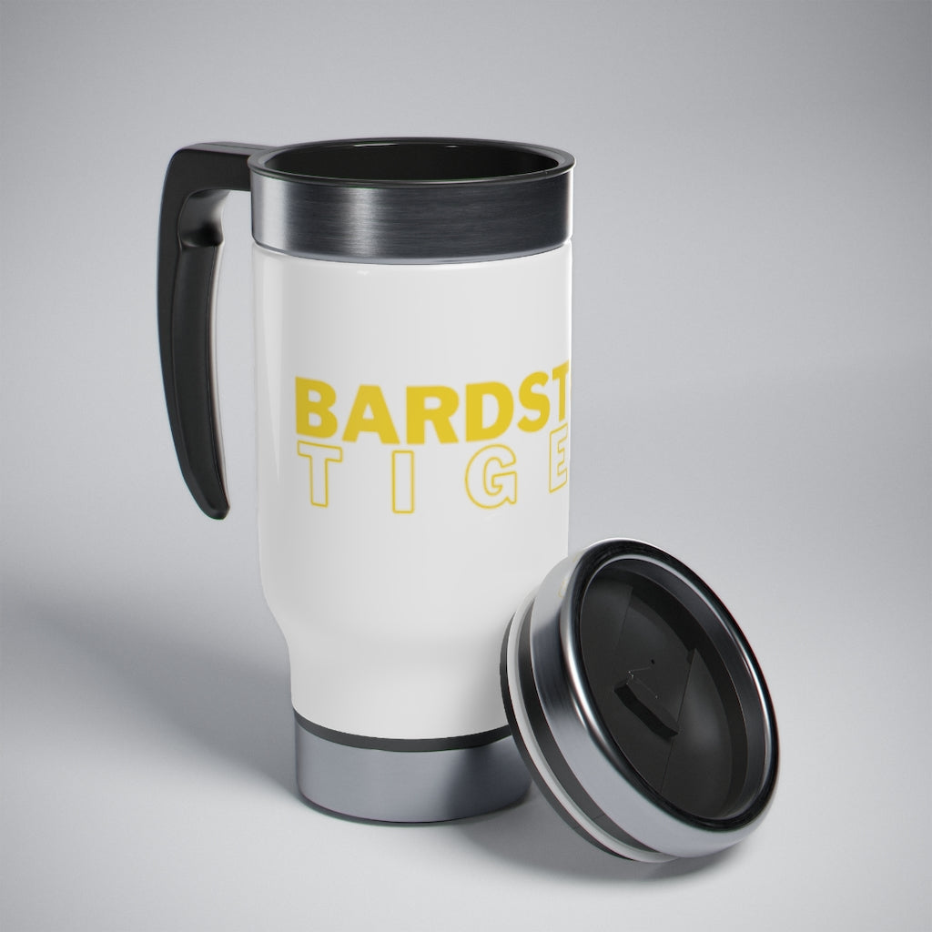 Bardstown Tigers Stainless Steel Travel Mug with Handle, 14oz