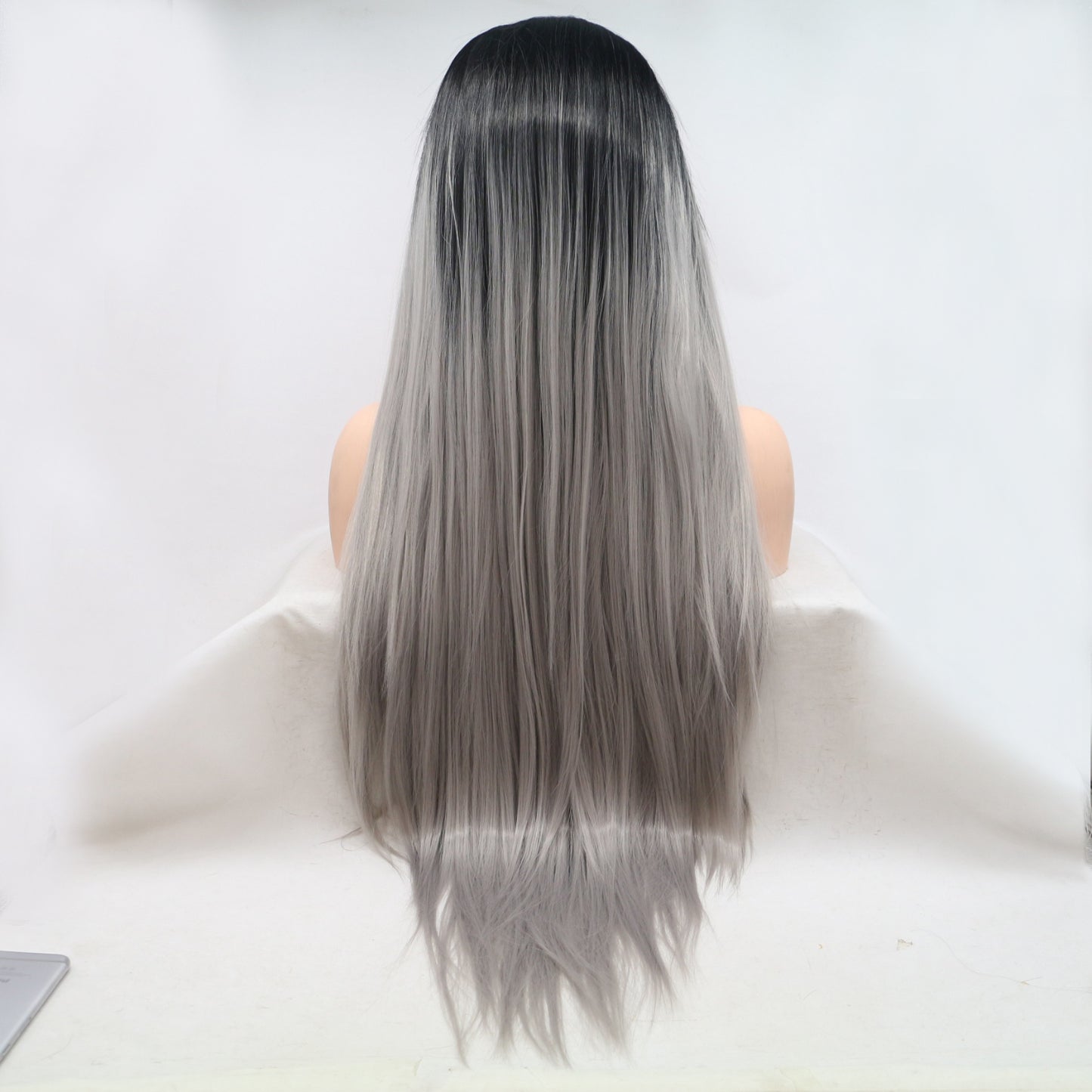SHOMI 13*3" Lace Front Wigs Synthetic Long Straight 24" 130% Density