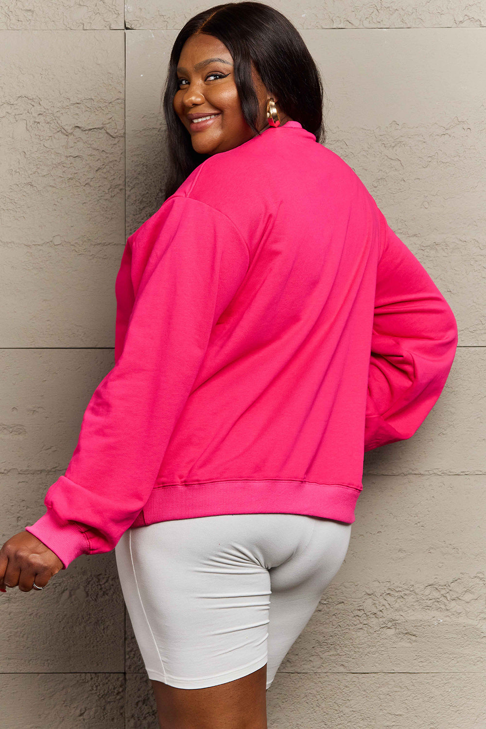 Game Day Simply Love Full Size Drop Shoulder Graphic Sweatshirt