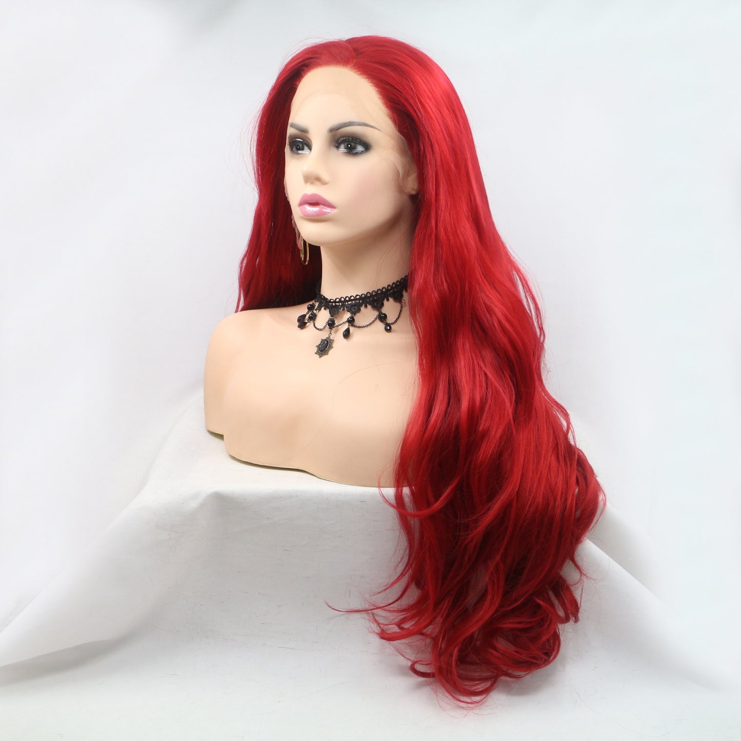 SHOMI 13*3" Lace Front Wigs Synthetic Long Wavy 24" 130% Density