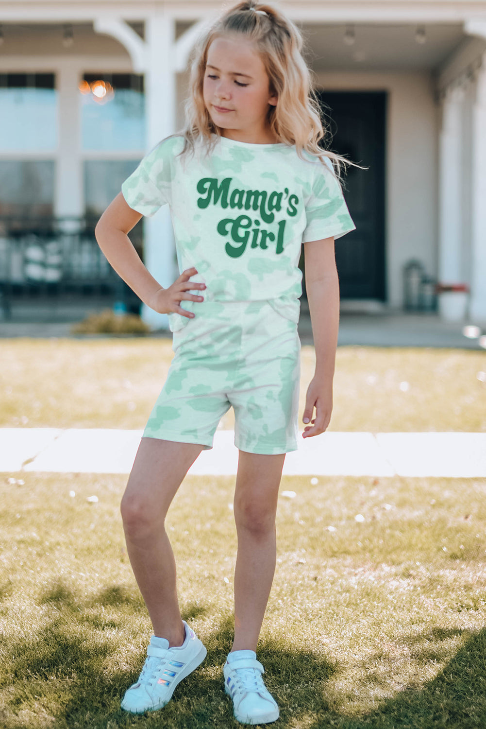 MAMA'S Girl Printed Letter Graphic Tee Shirt