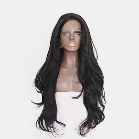 SHOMI 13*3" Lace Front Wigs Synthetic Long Wavy 24" 130% Density