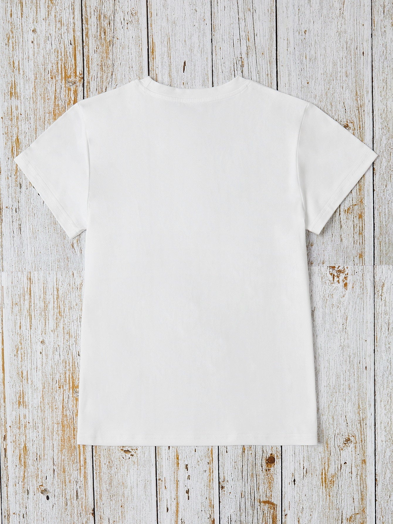 MAÑANA SERÁ BONITO Letter Graphic Round Neck Short Sleeve T-Shirt