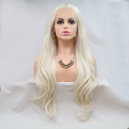 SHOMI 13*3" Lace Front Wigs Synthetic Long Wavy 24" 130% Density