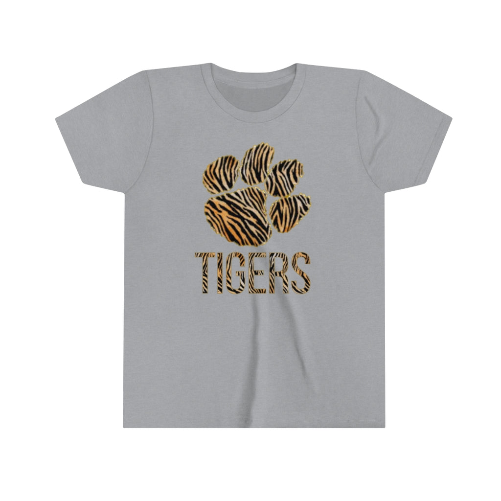 Youth Tiger Tee with Paw Print