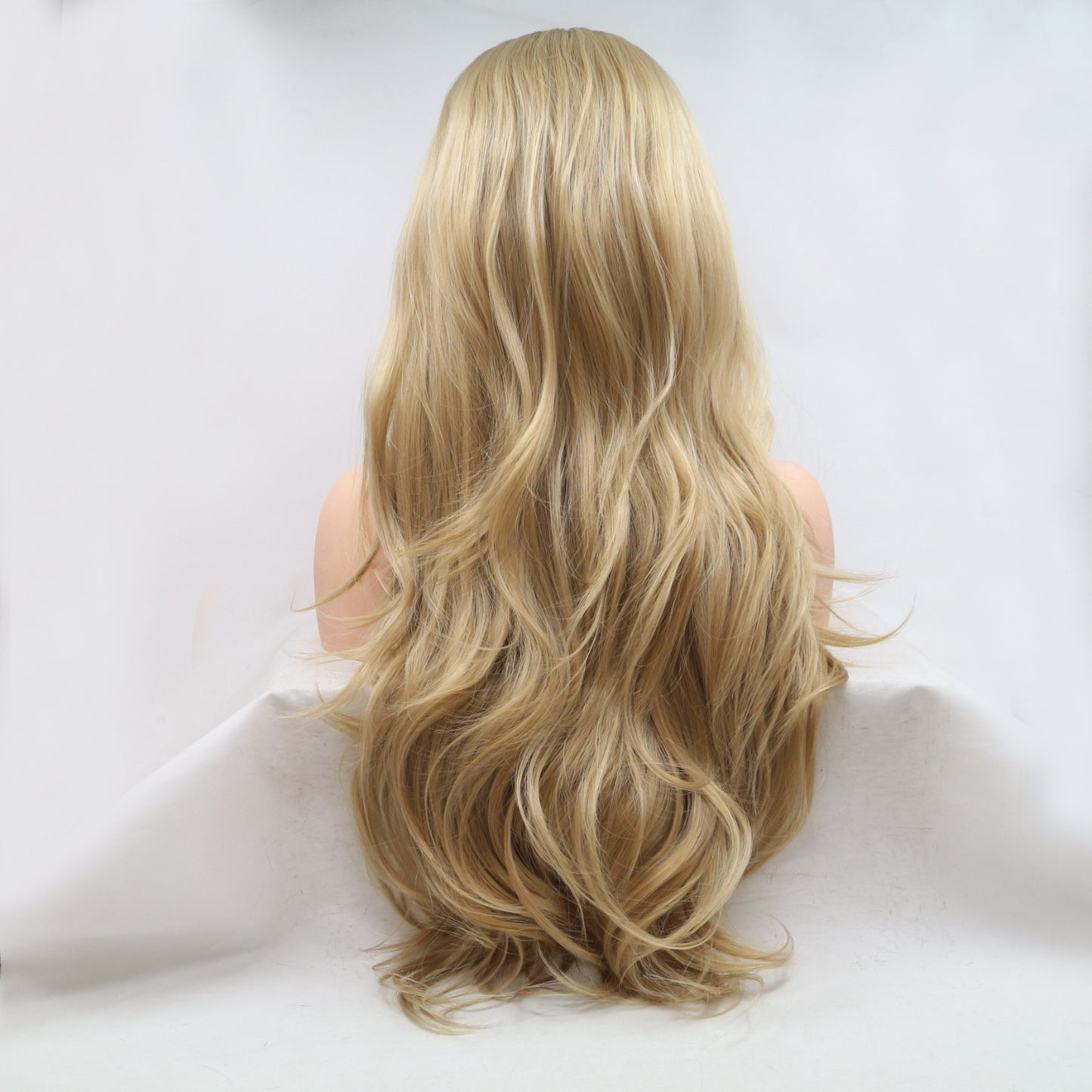 SHOMI 13*3" Lace Front Wigs Synthetic Long Wavy 24" 130% Density