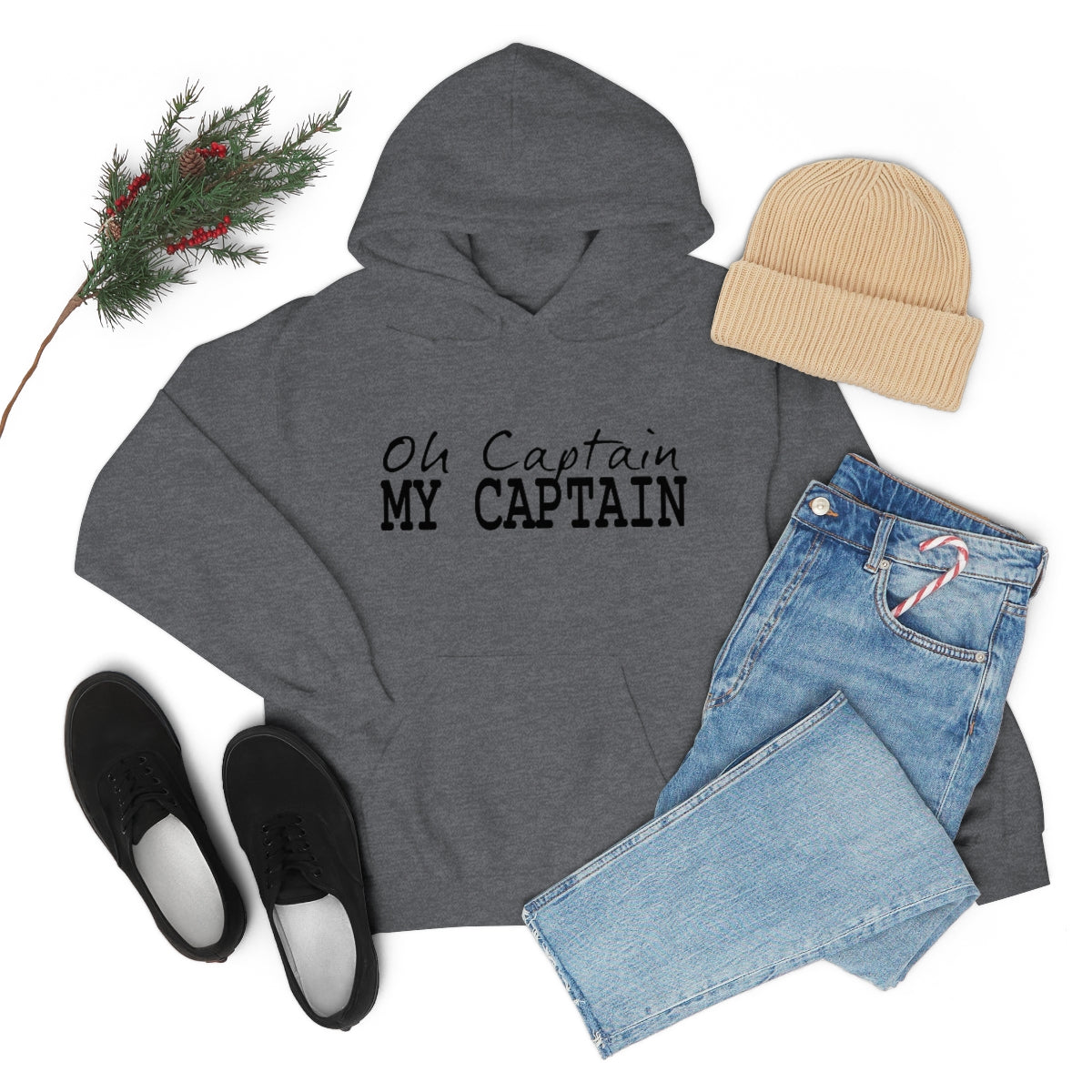 Oh Captain My Captain Adult Unisex Hoodie