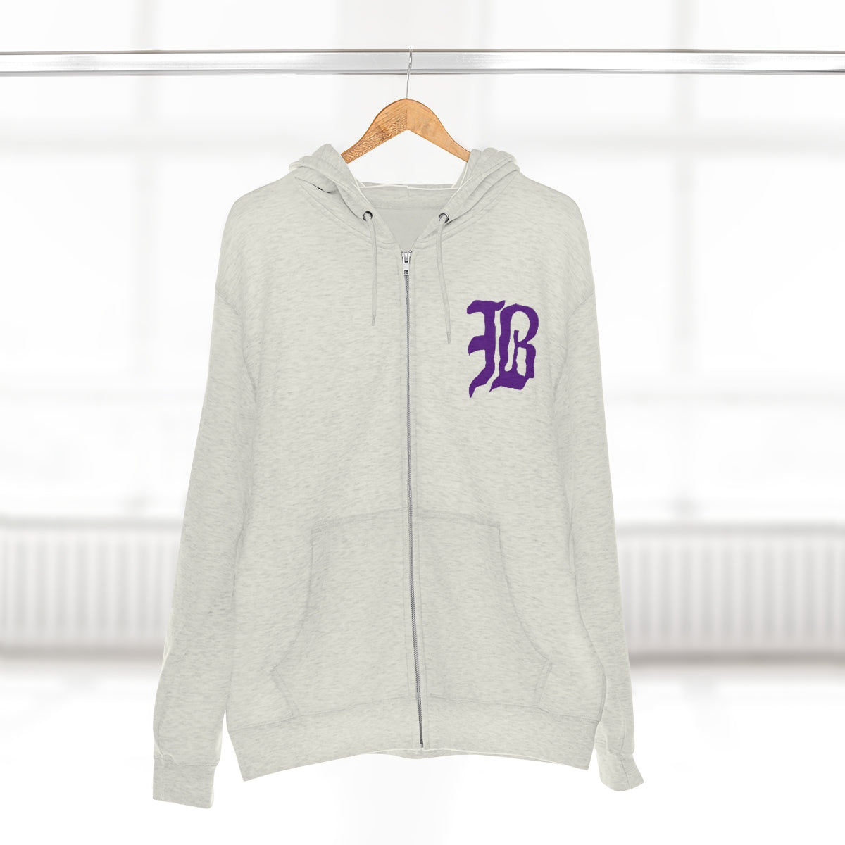 Bardstown "B" with Tiger Unisex Premium Full Zip Hoodie